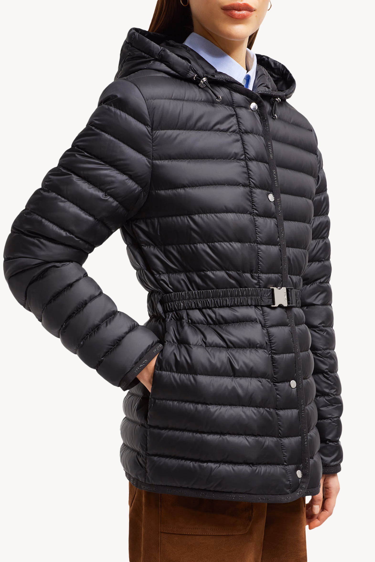 Doudoune mi-longue à capuche Oredon Femmes Noir Moncler 6